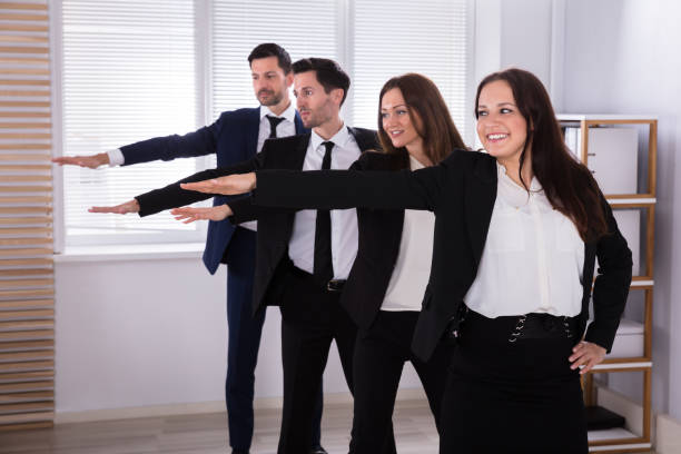 Ginastica laboral em escritorio